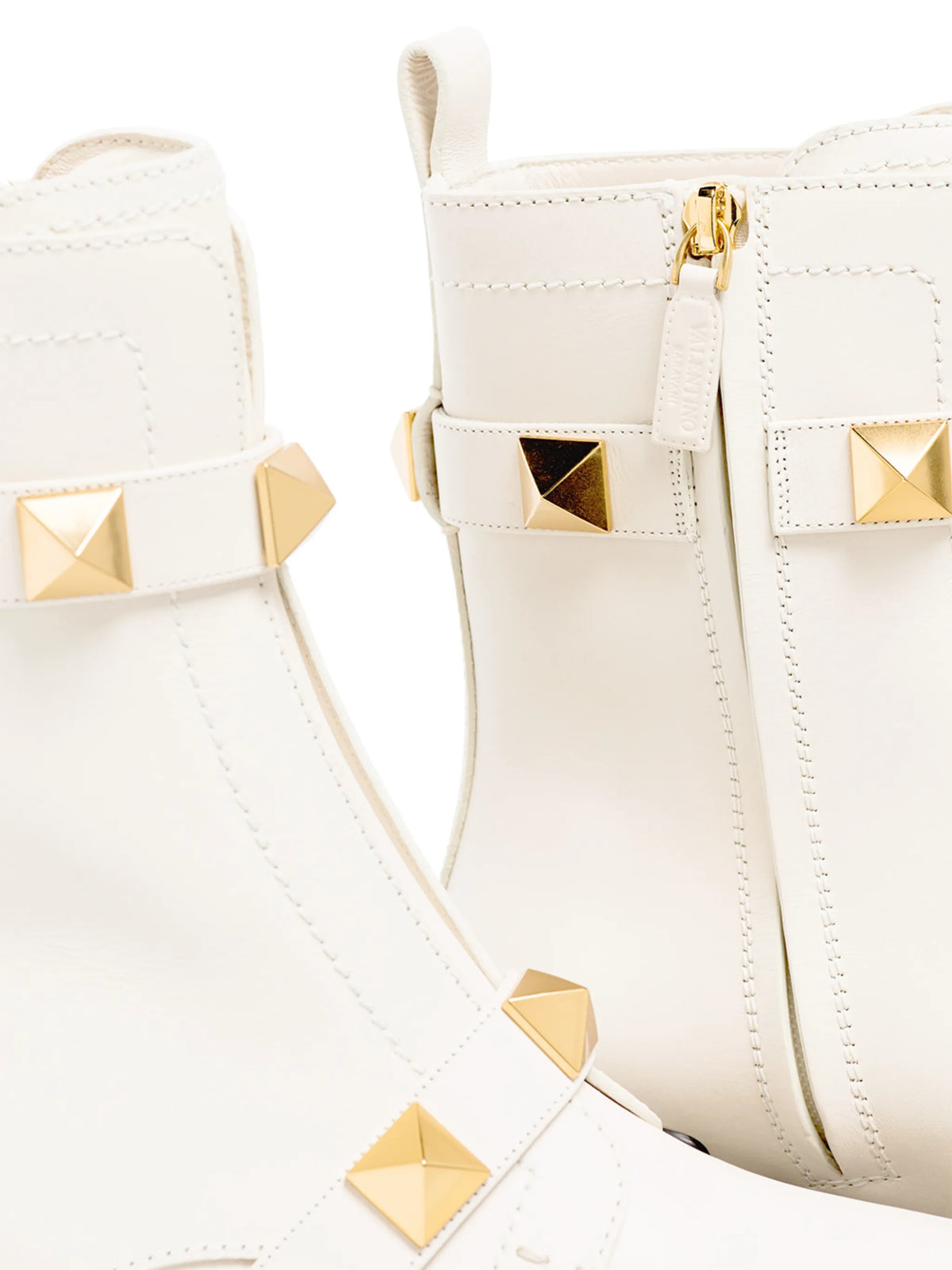 Valentino - ROMAN STUD CALFSKIN COMBAT BOOT 40MM