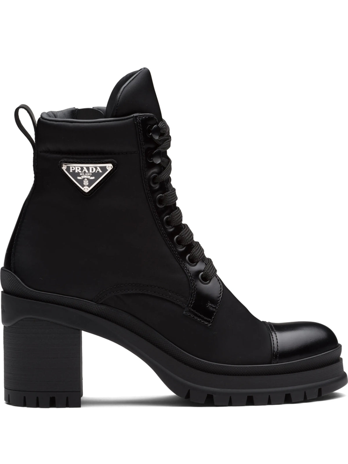 Prada - Logo Plaque Ankle Boots