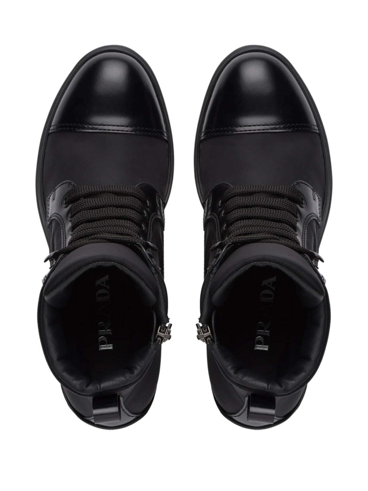 Prada - Logo Plaque Ankle Boots