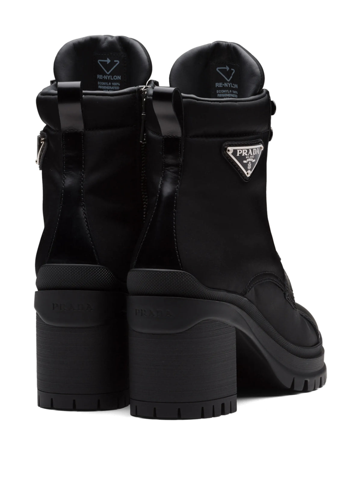 Prada - Logo Plaque Ankle Boots
