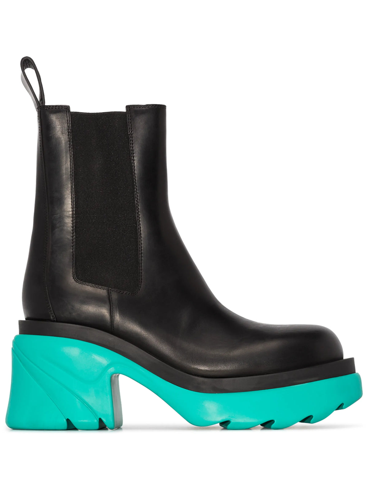 Bottega Veneta - Contrast Sole Platform Ankle Boots