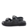 Chanel - Grained Calfskin Velcro Dad Sandals