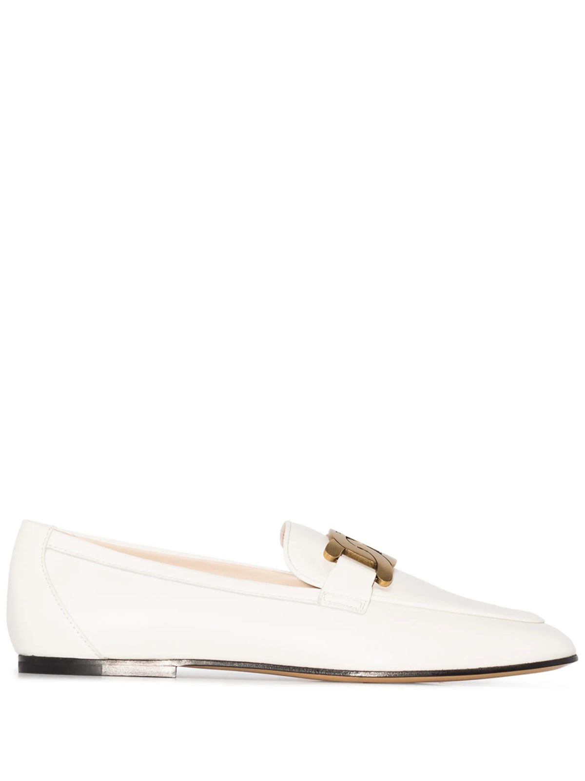 Tod's - Kate Gold-chain Leather Loafers