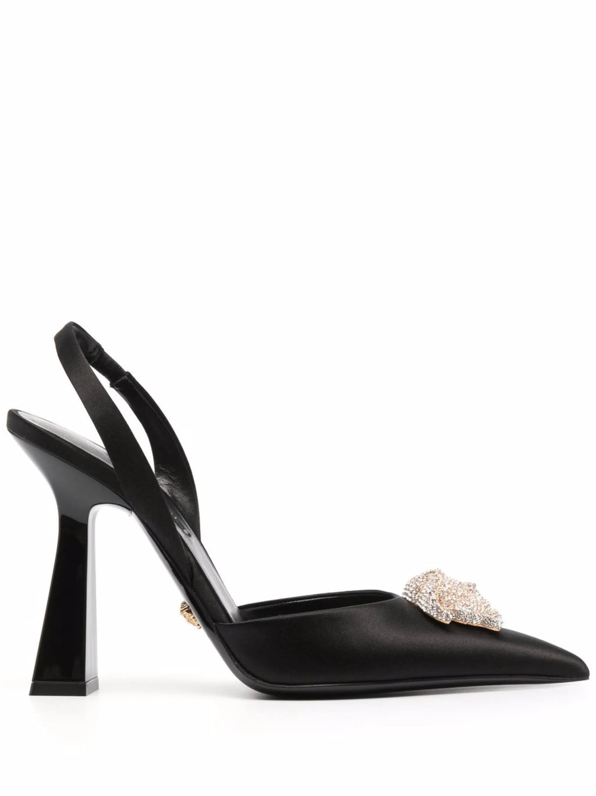 Versace - La Medusa 105mm Crystal-embellished Slingback Pumps