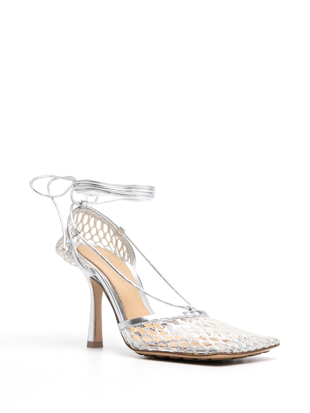 Bottega Veneta - 90mm Stretch Lace-up Sandals