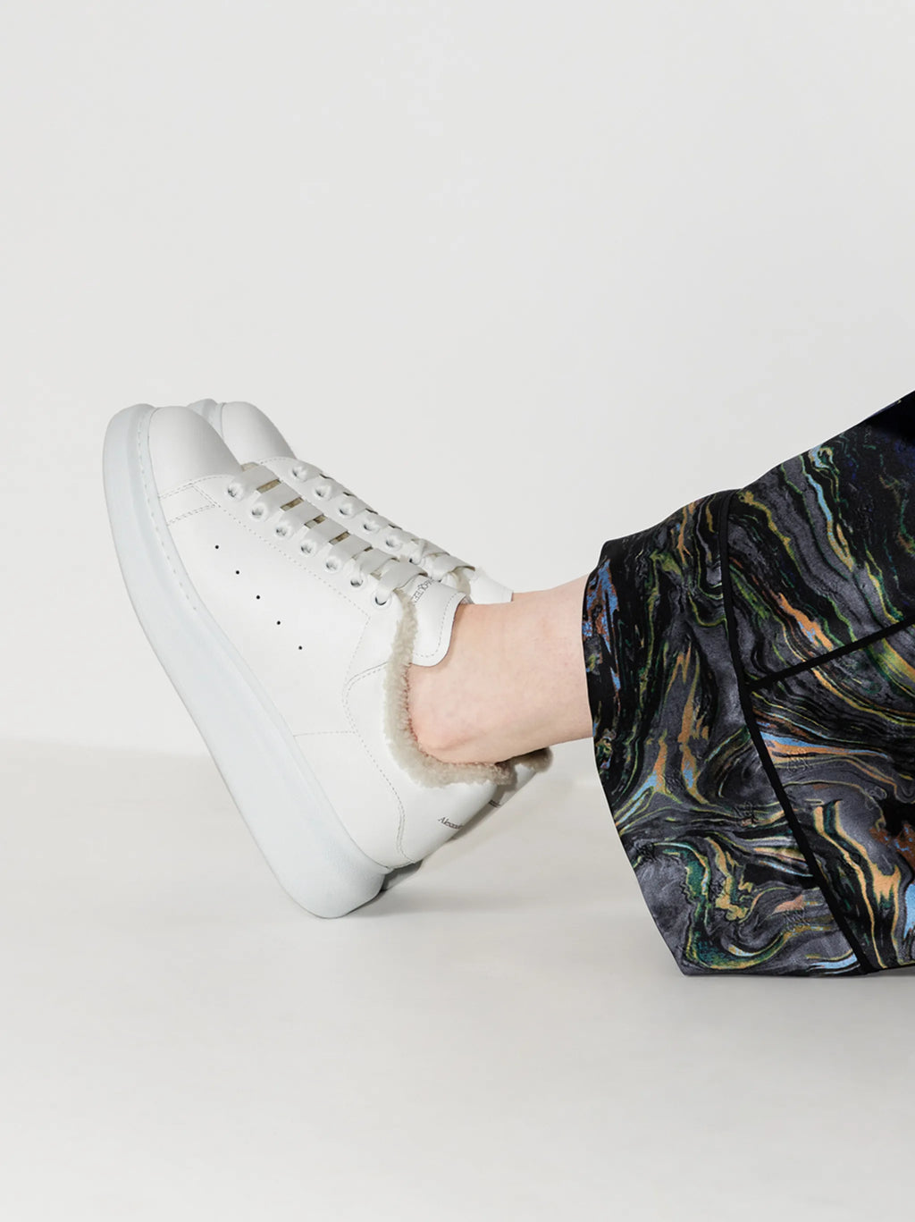 Alexander McQueen - Oversized Shearling-lining Sneakers