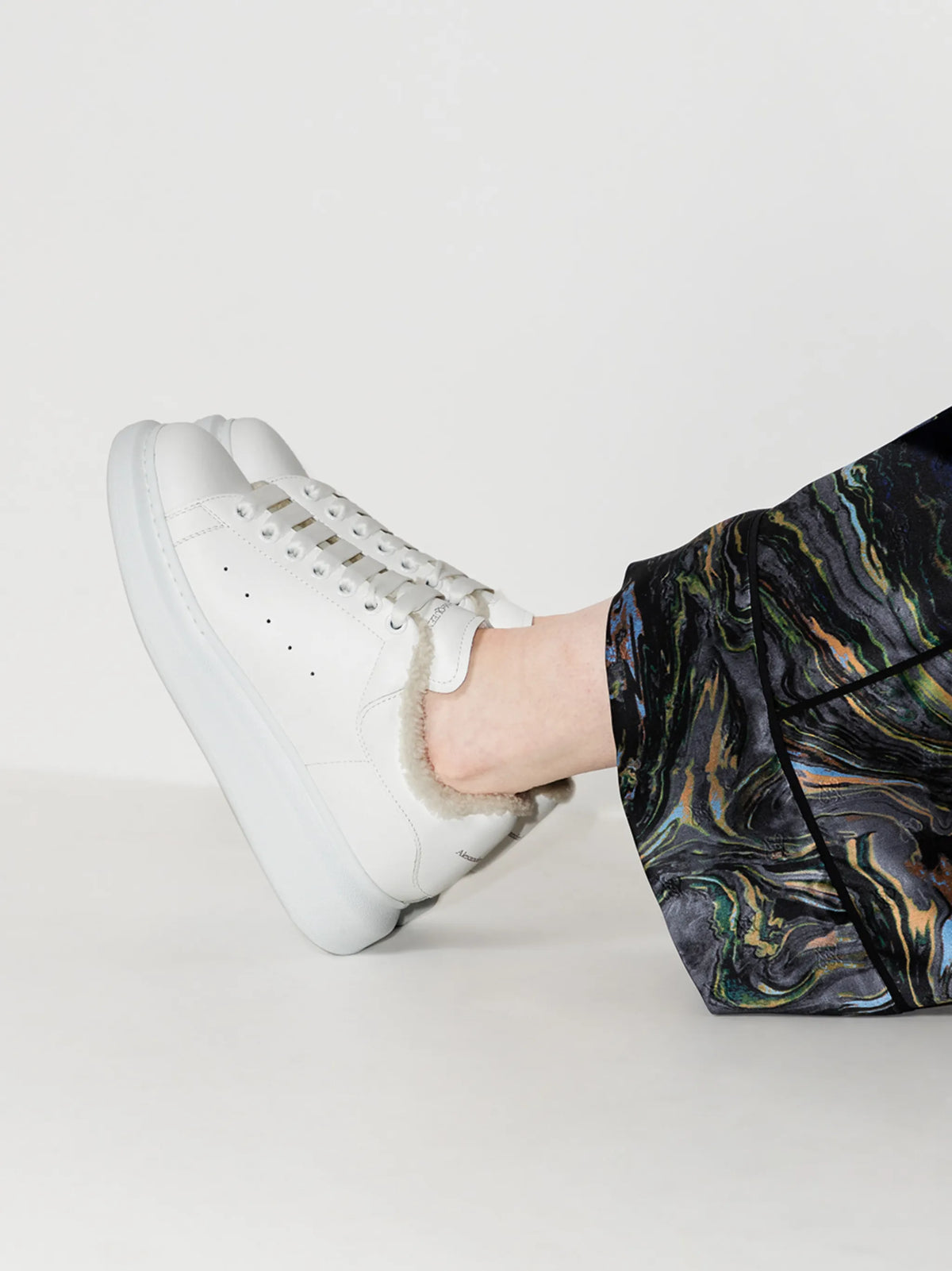 Alexander McQueen - Oversized Shearling-lining Sneakers