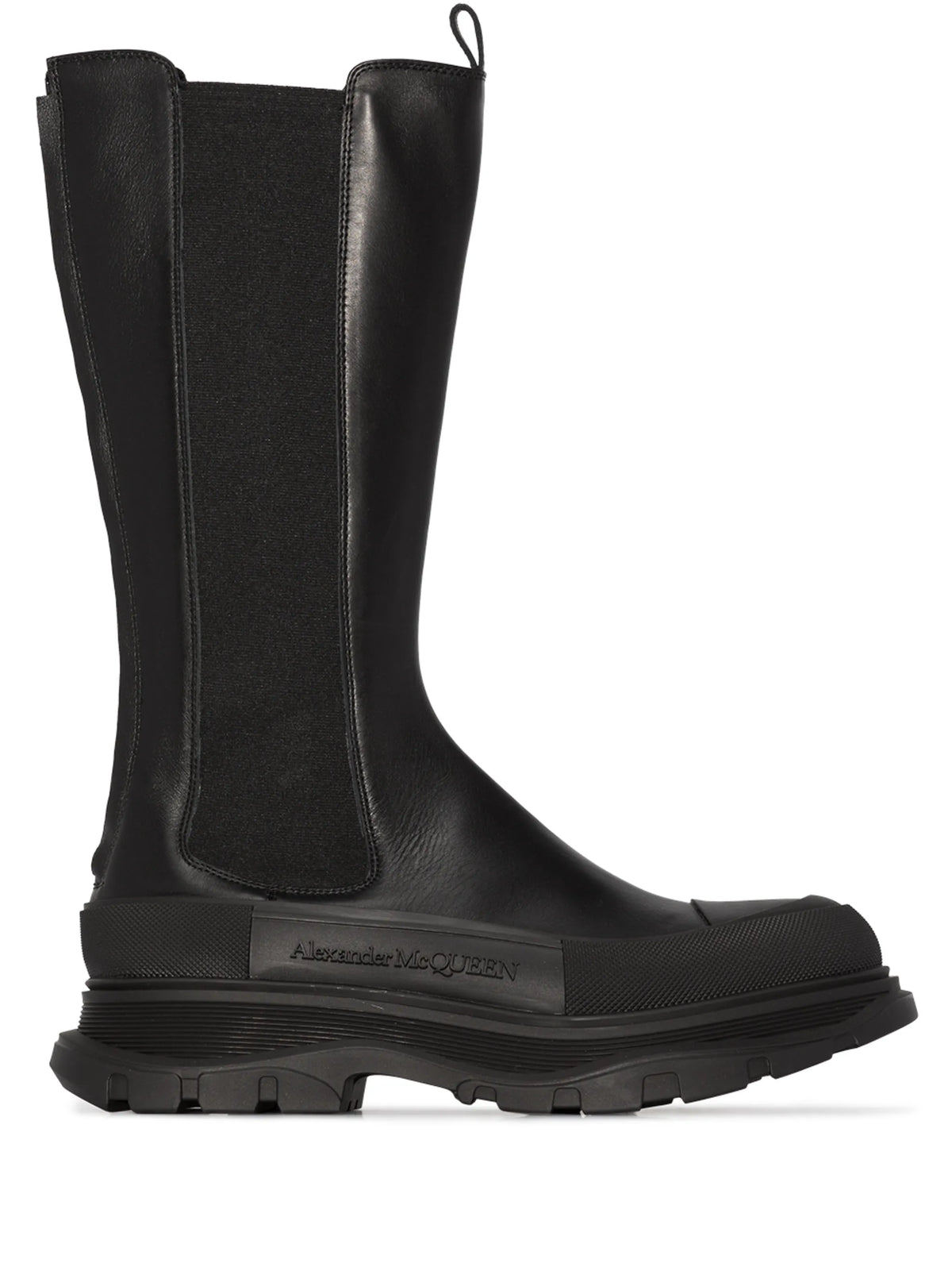 Alexander McQueen - Sensory High Chunky Leather Boots