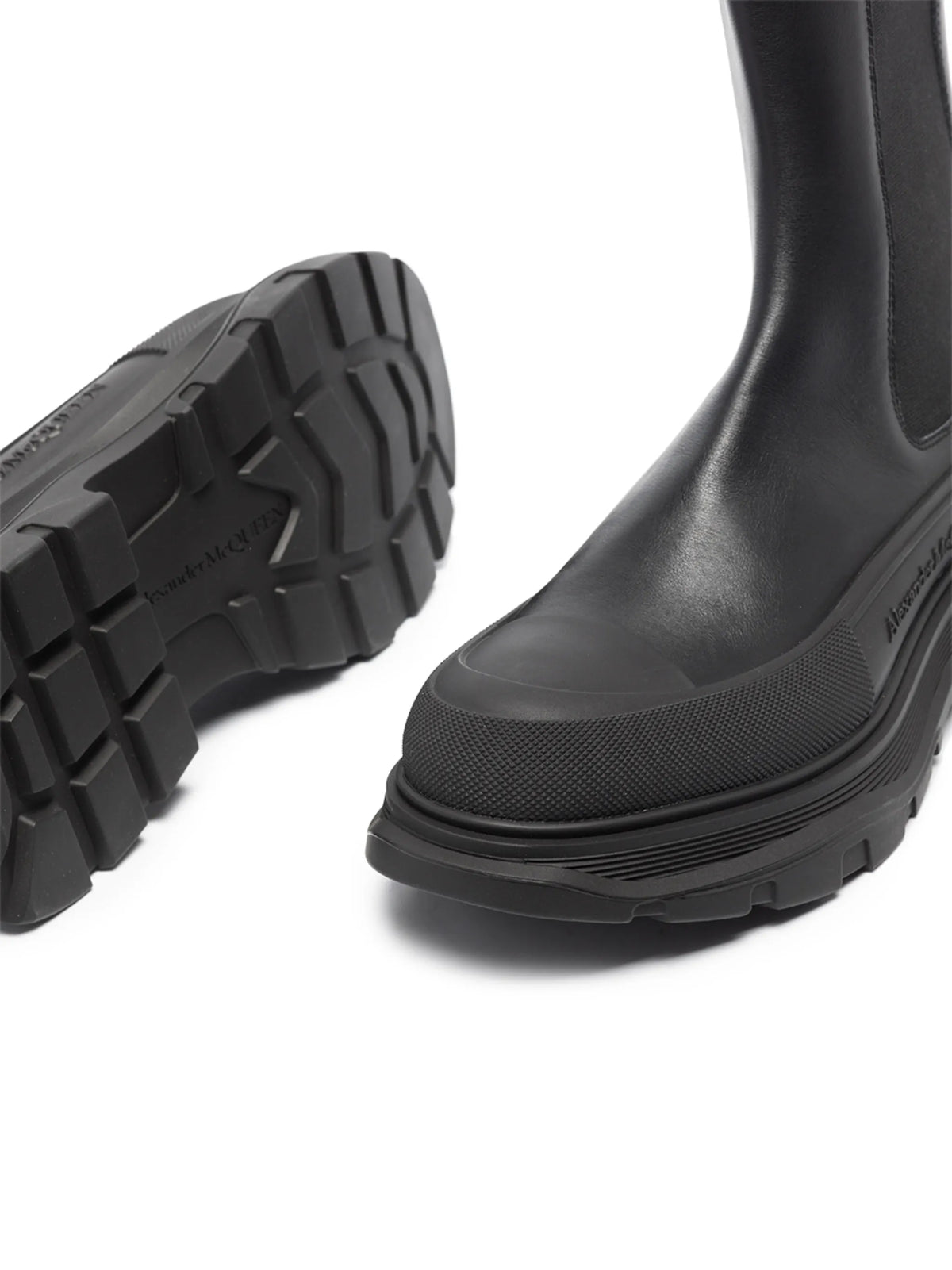 Alexander McQueen - Sensory High Chunky Leather Boots
