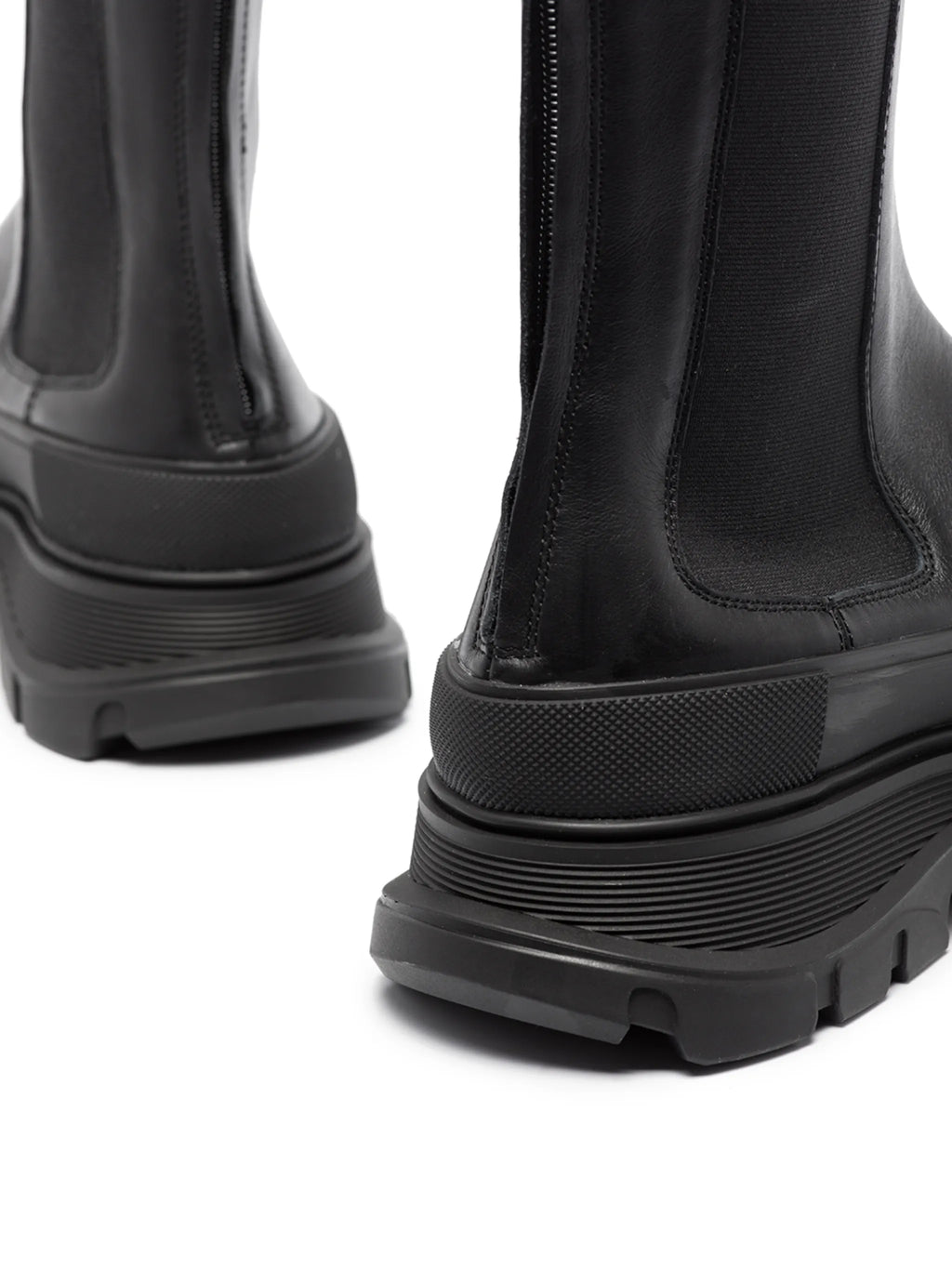 Alexander McQueen - Sensory High Chunky Leather Boots