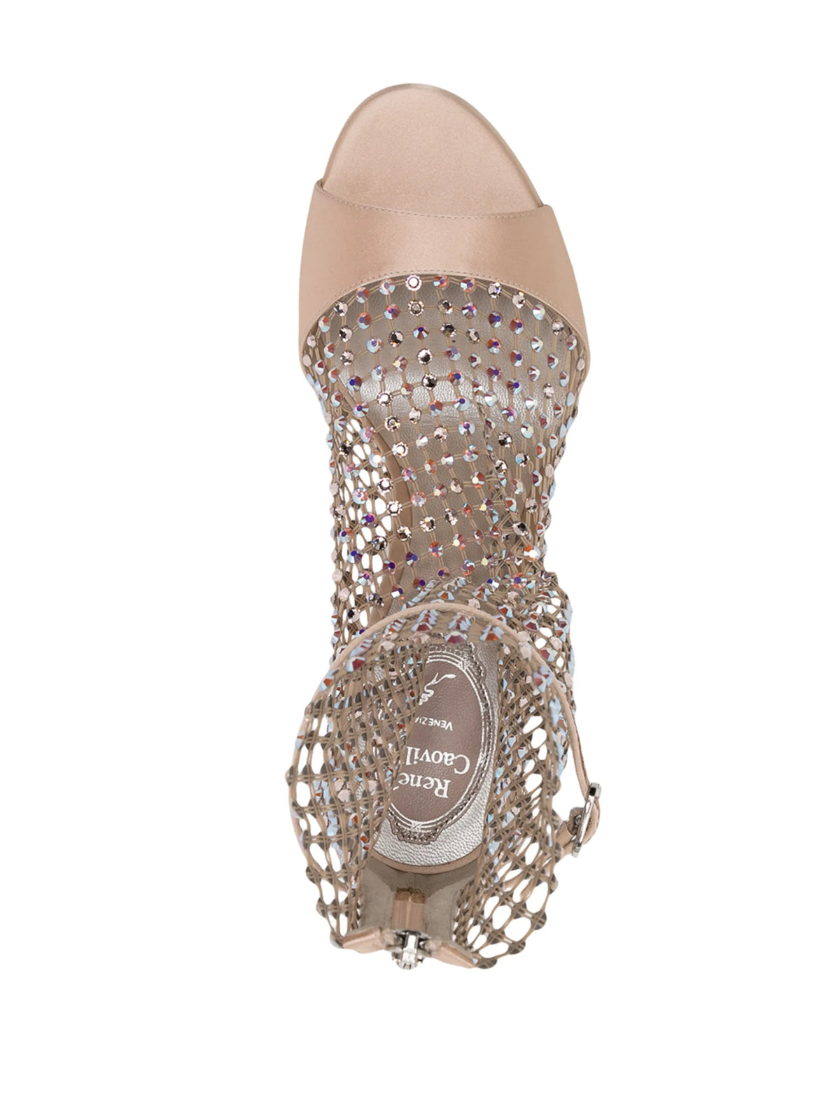 René Caovilla - 105mm Crystal-embellished Mesh Sandals