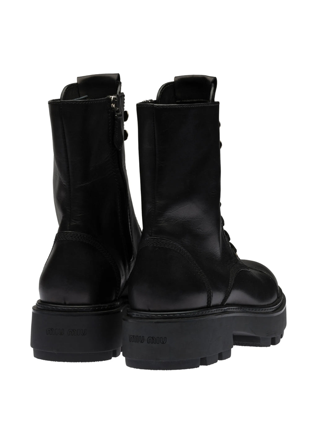 Miu Miu - Lace-up Ankle-length Boots