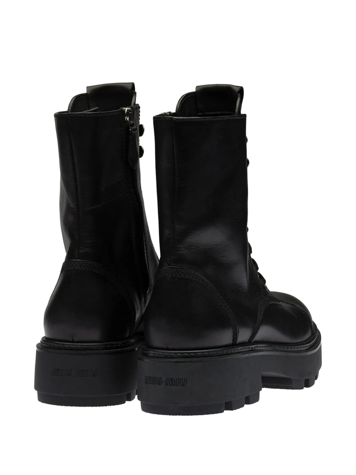 Miu Miu - Lace-up Ankle-length Boots