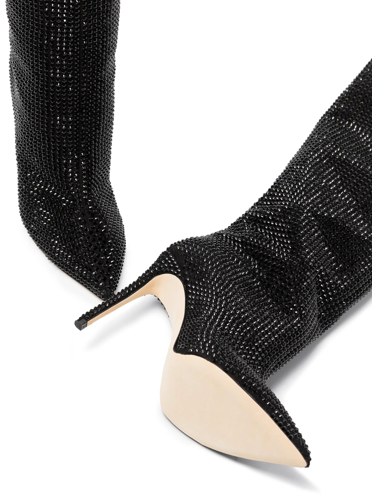 Paris Texas - Holly 105mm Crystal-embellished Boots