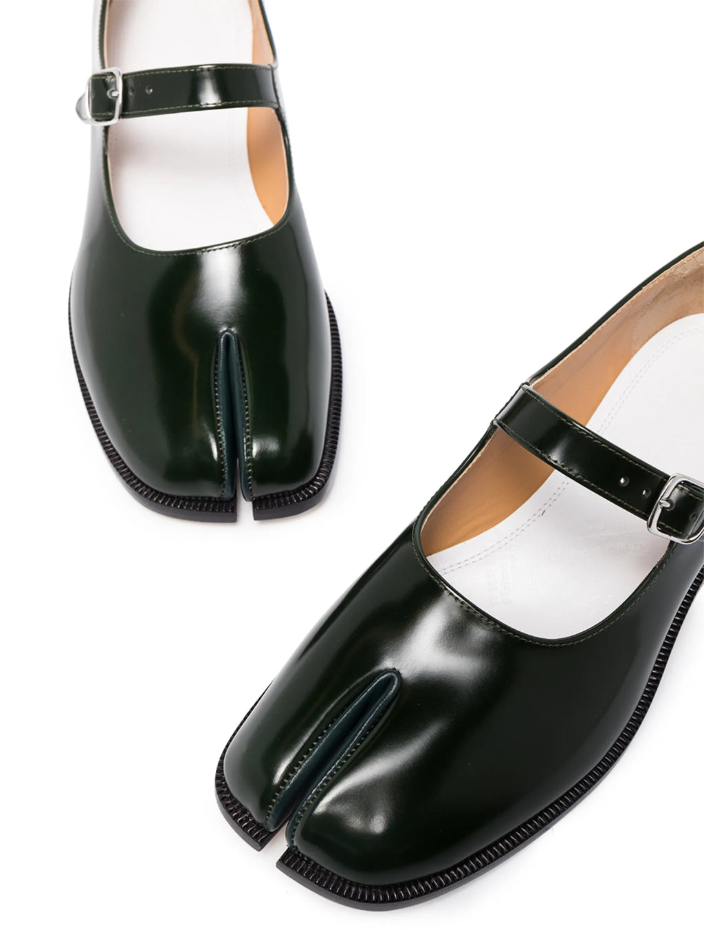 Maison Margiela - Tabi Leather Mary Jane Shoes
