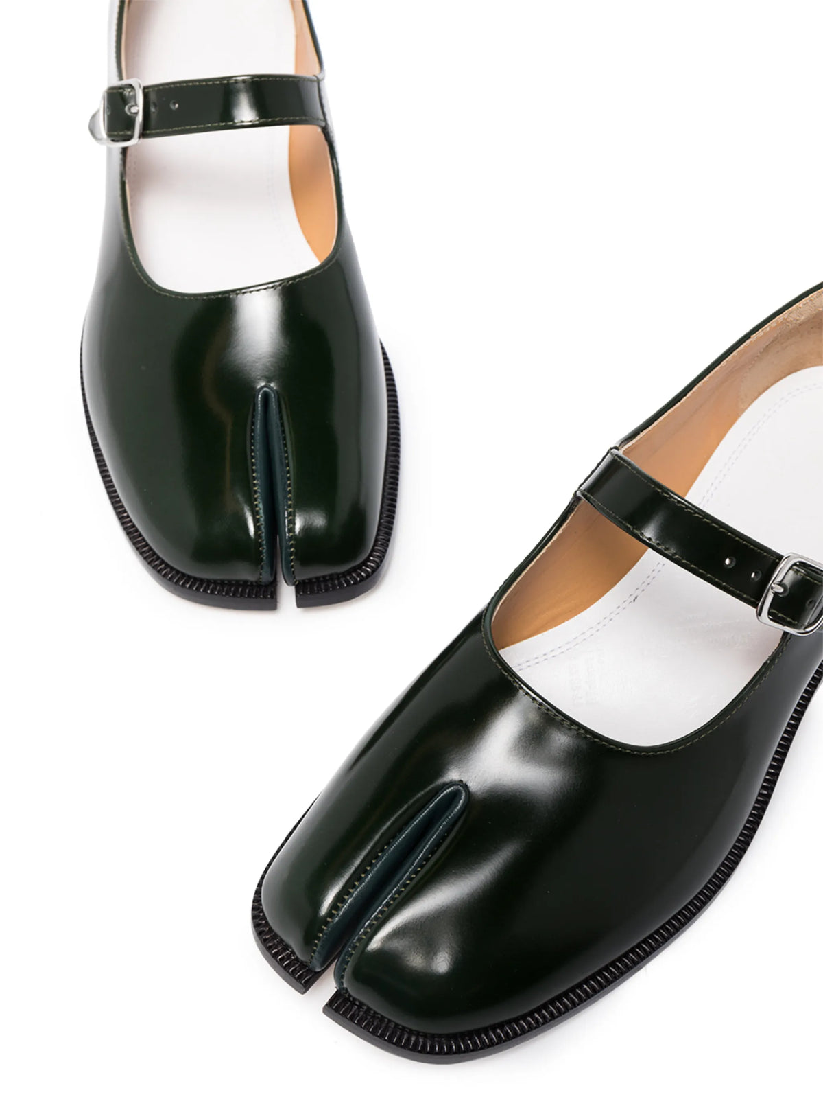 Maison Margiela - Tabi Leather Mary Jane Shoes
