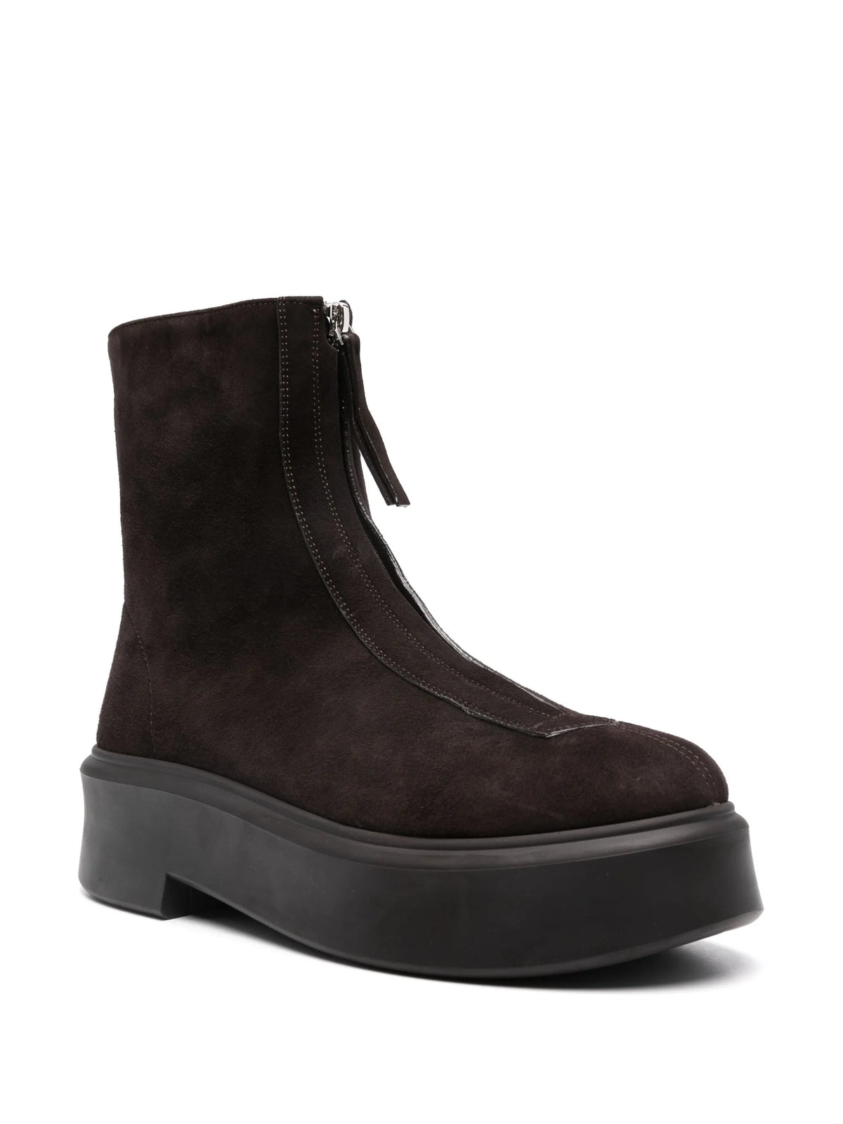 The Row - Zipped Suede Boot