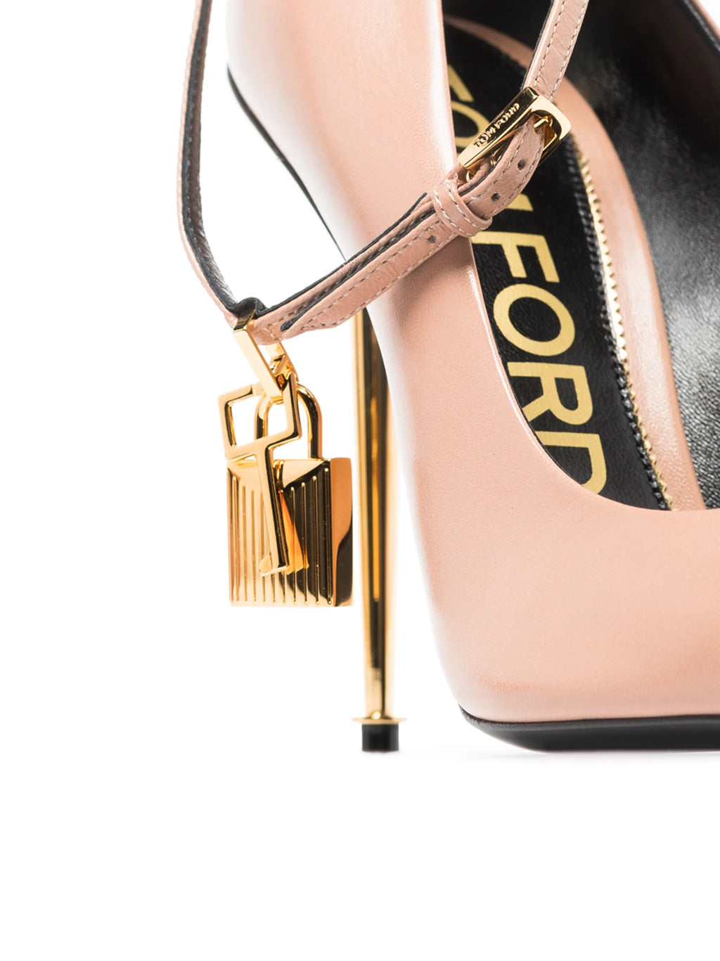 Tom Ford - 105mm Padlock-detail Pumps - Flesh Nude