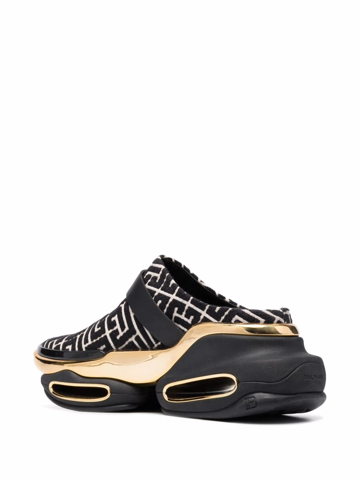 Balmain - B-Bold Monogram-pattern Mules