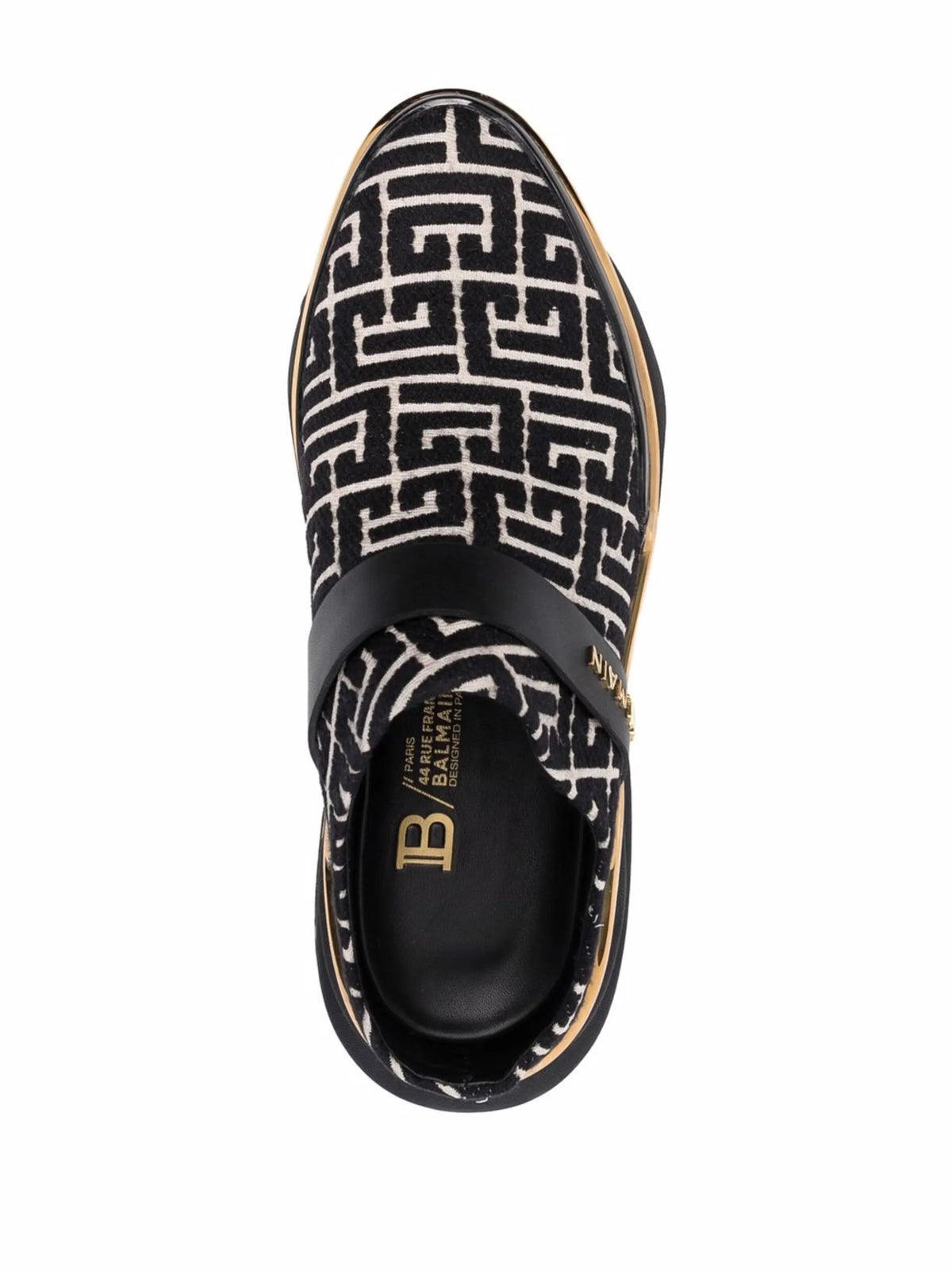 Balmain - B-Bold Monogram-pattern Mules