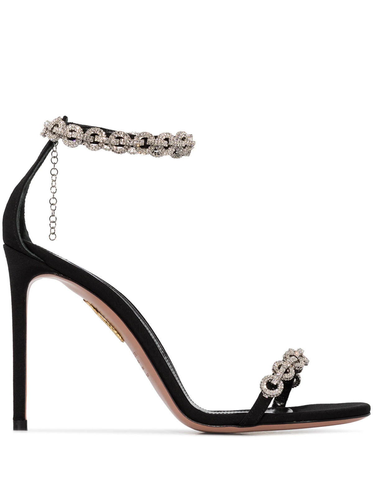 Aquazzura - Love Link 105mm Crystal-embellished Sandals