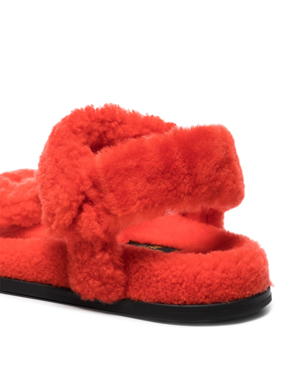 Fendi - Shearling-trim Open-toe Sandals