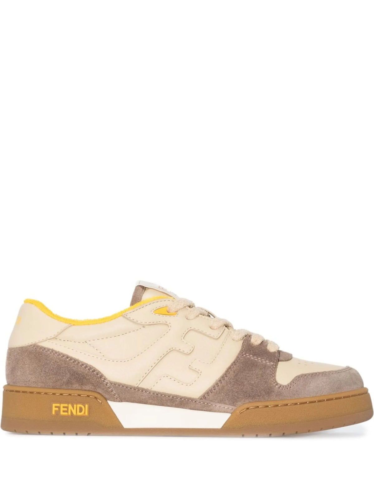 Fendi - Match Panelled Suede Low-top Sneakers