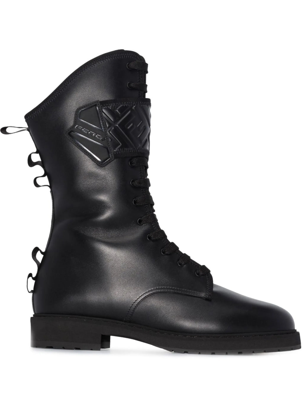 Fendi - Signature Lace-up Biker Boots
