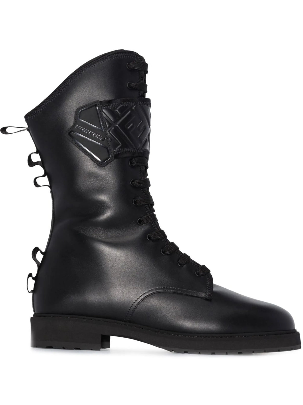 Fendi - Signature Lace-up Biker Boots