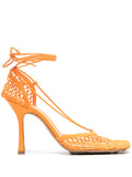 Bottega Veneta - Mesh Lace-up Pumps