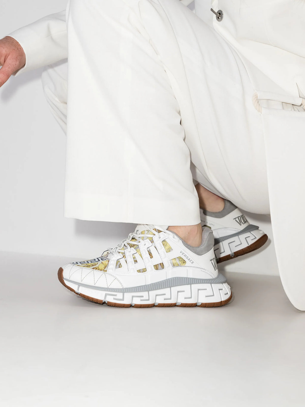 Versace - Odissea Leather Sneakers