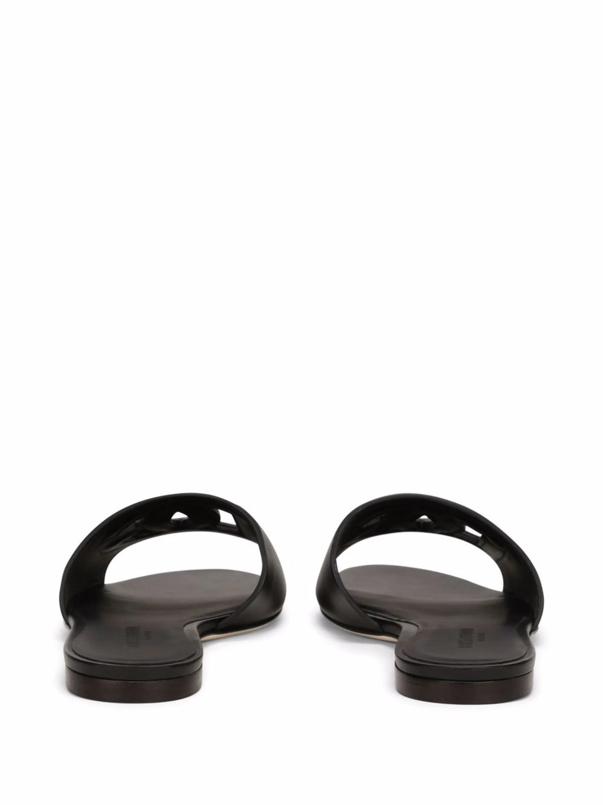 Dolce & Gabbana - Calfskin Sliders With DG Logo