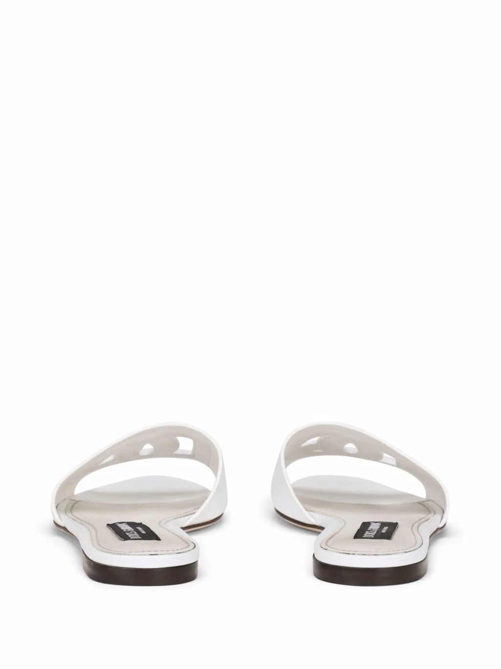 Dolce & Gabbana - Calfskin Slides With DG Logo