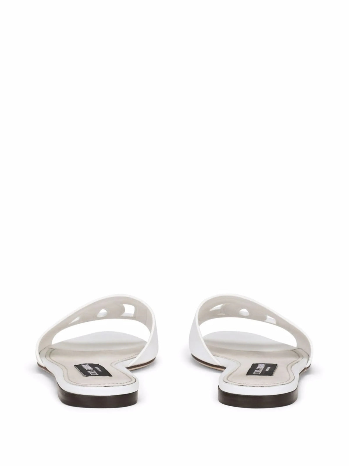 Dolce & Gabbana - Calfskin Slides With DG Logo