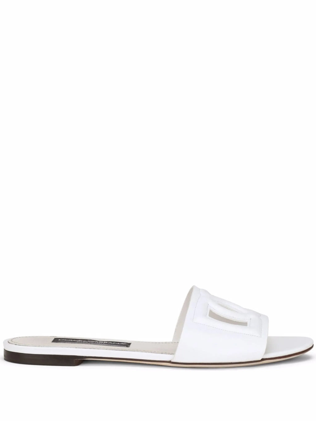 Dolce & Gabbana - Calfskin Slides With DG Logo