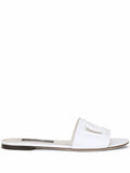 Dolce & Gabbana - Calfskin Slides With DG Logo