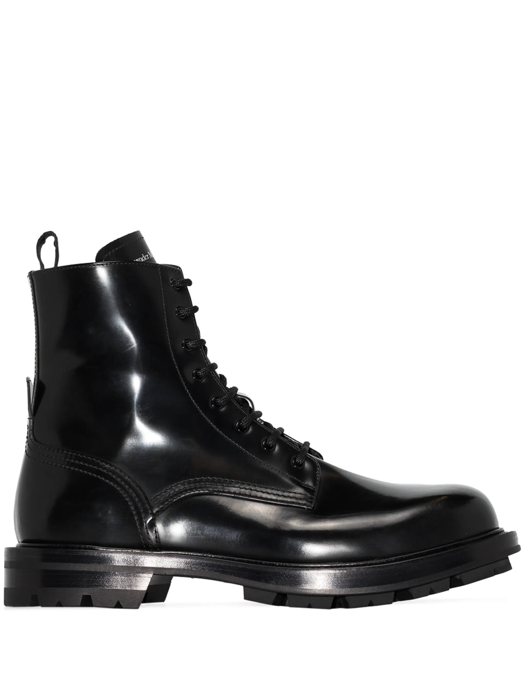 Alexander McQueen - Polished Lace-up Boots