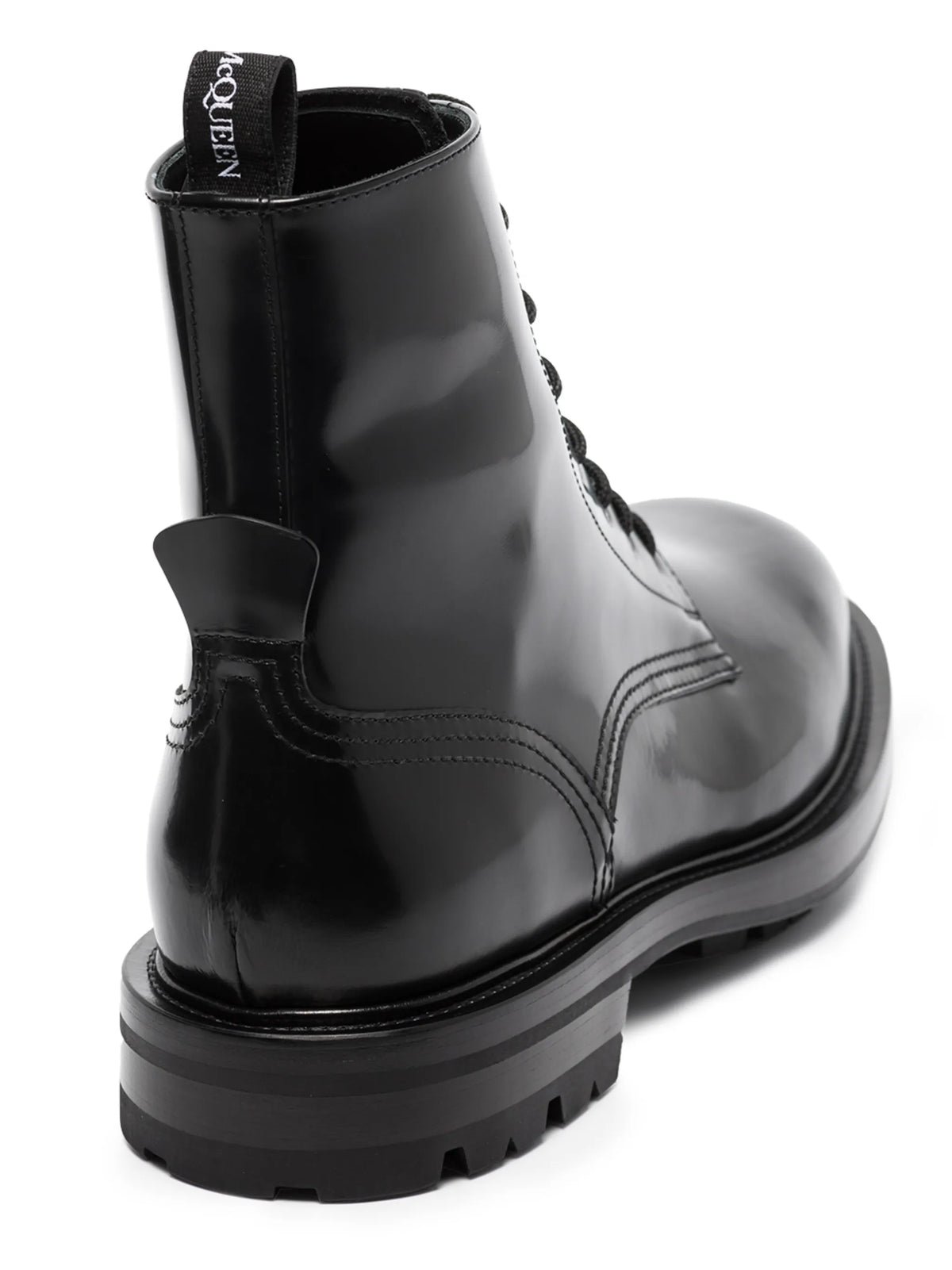 Alexander McQueen - Polished Lace-up Boots