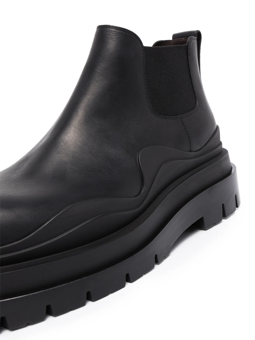 Bottega Veneta - Tire Leather Ankle Boots