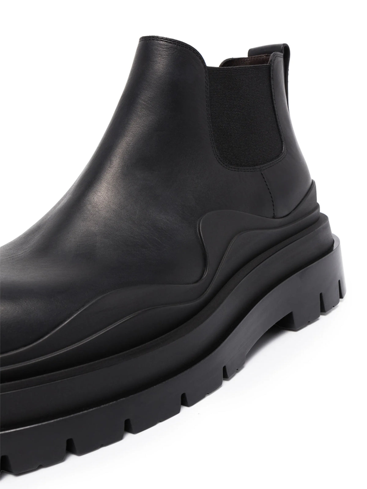 Bottega Veneta - Tire Leather Ankle Boots