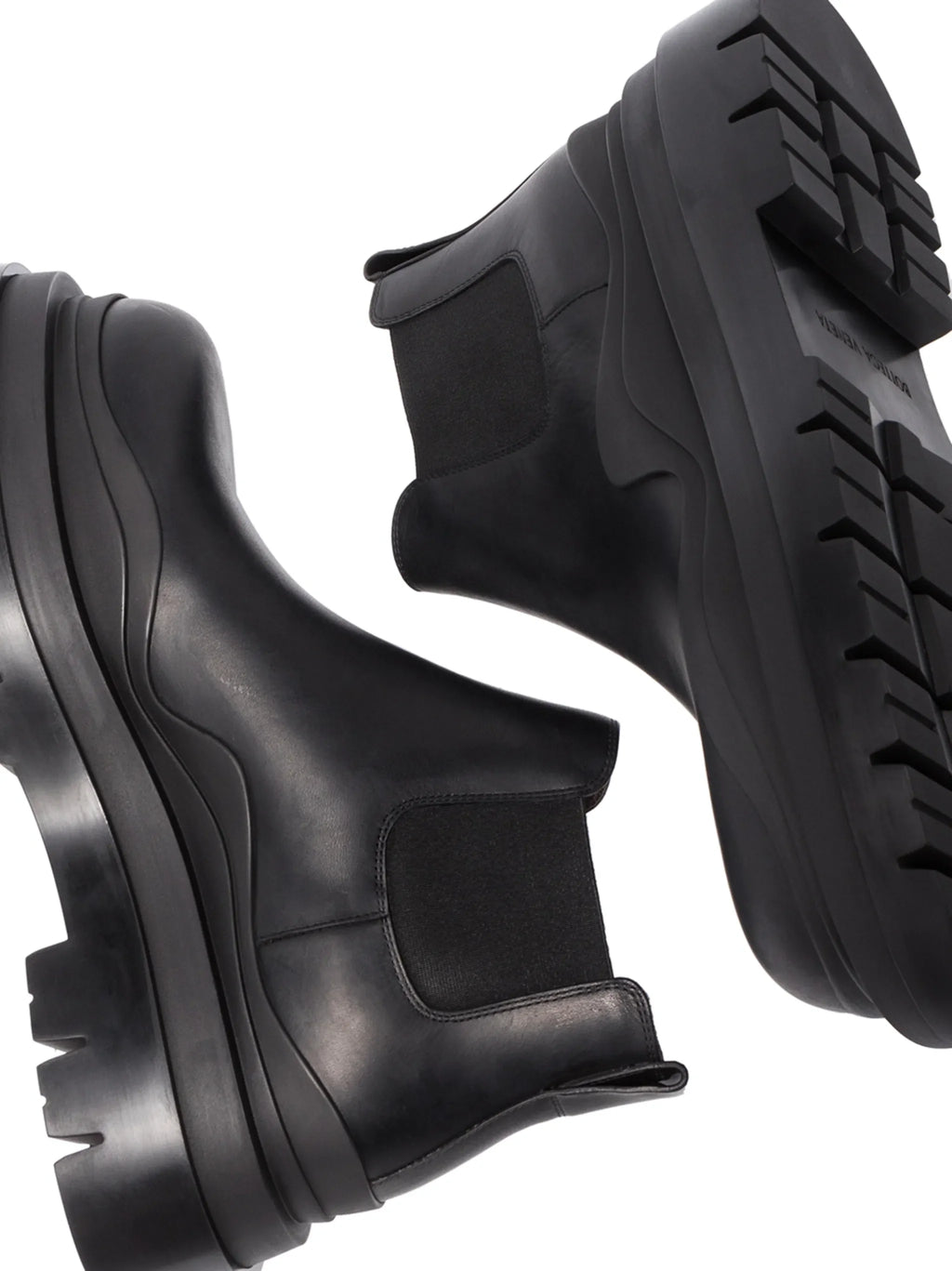 Bottega Veneta - Tire Leather Ankle Boots