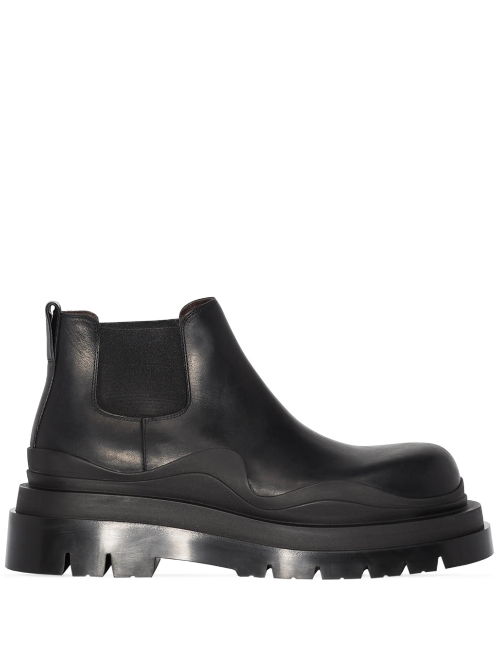 Bottega Veneta - Tire Leather Ankle Boots