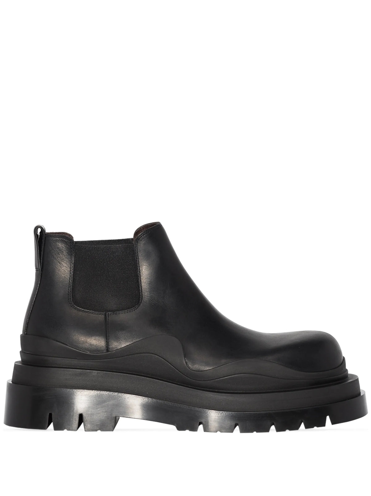 Bottega Veneta - Tire Leather Ankle Boots