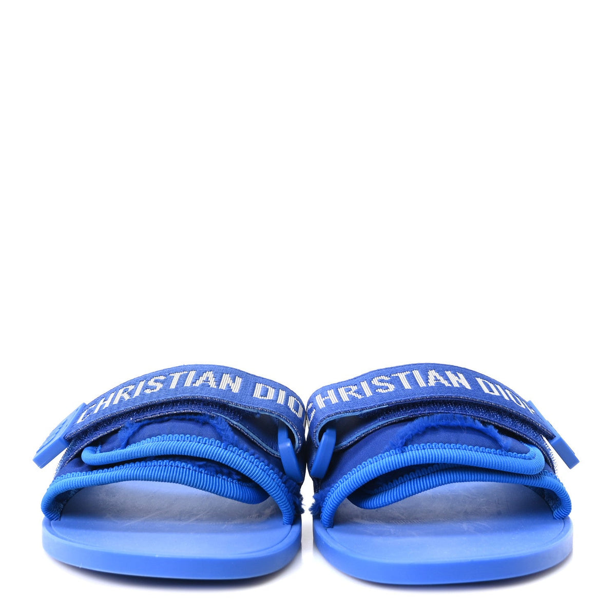 Dior - Technical Stretch Fabric Camouflage Dio(r)evolution Slide Sandals - Blue Fluo