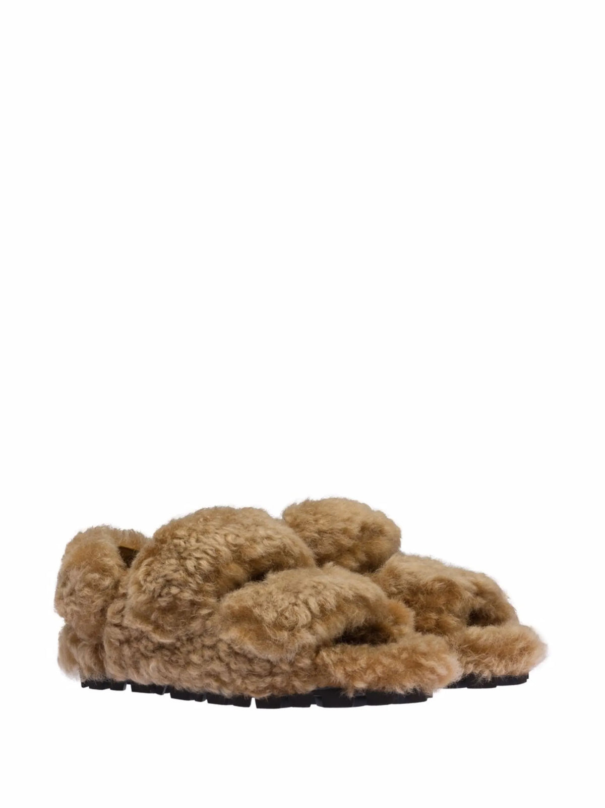 Miu Miu - Shearling Slingback Sandals