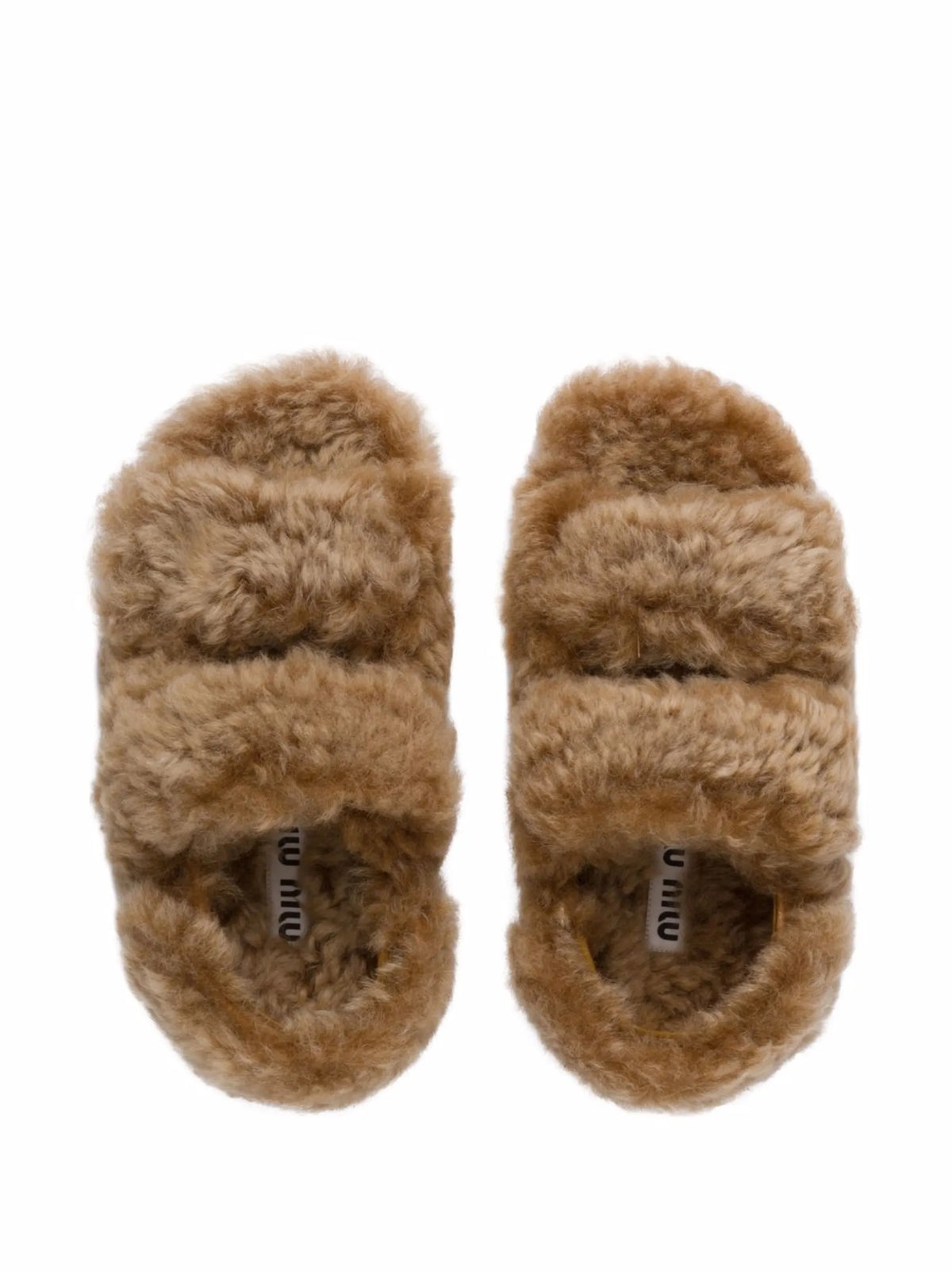 Miu Miu - Shearling Slingback Sandals