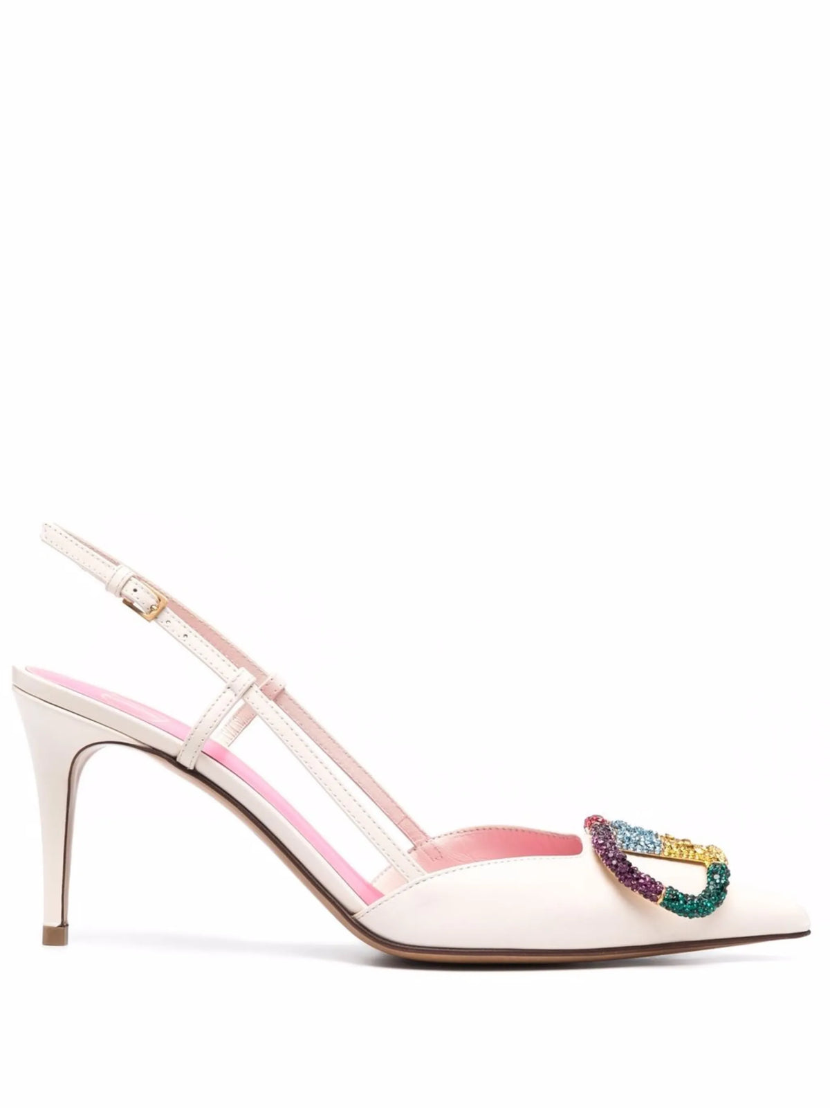 Valentino - Crystal-embellished VLogo Pumps
