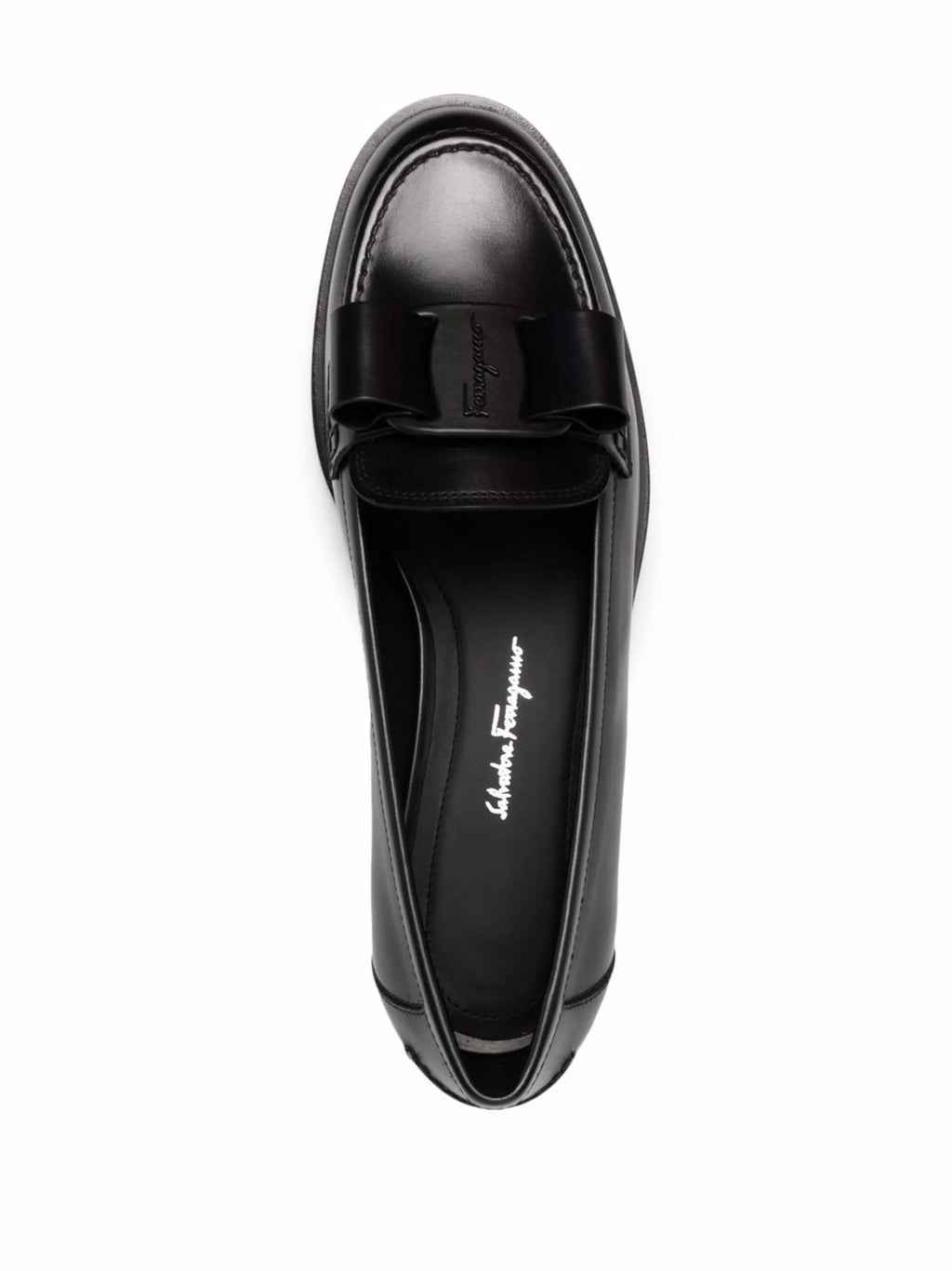 Ferragamo - Vivaldo Leather Ballerina Shoes