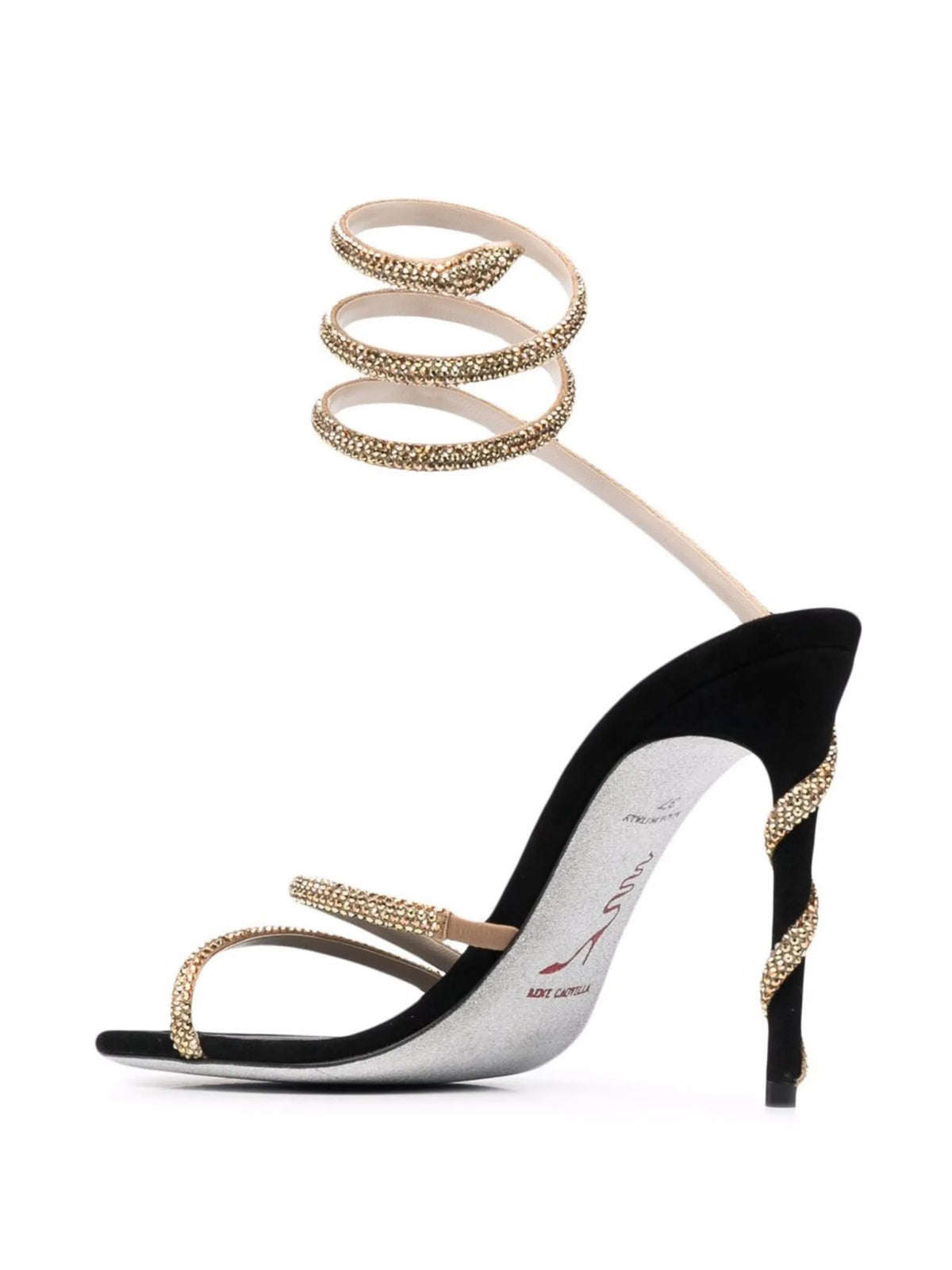 René Caovilla - Margot 105mm Jewelled Snake Sandals