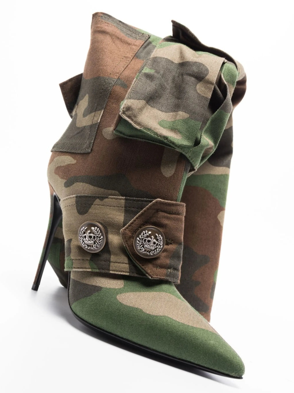 Dolce & Gabbana - Camouflage-pattern Pointed-toe Boots